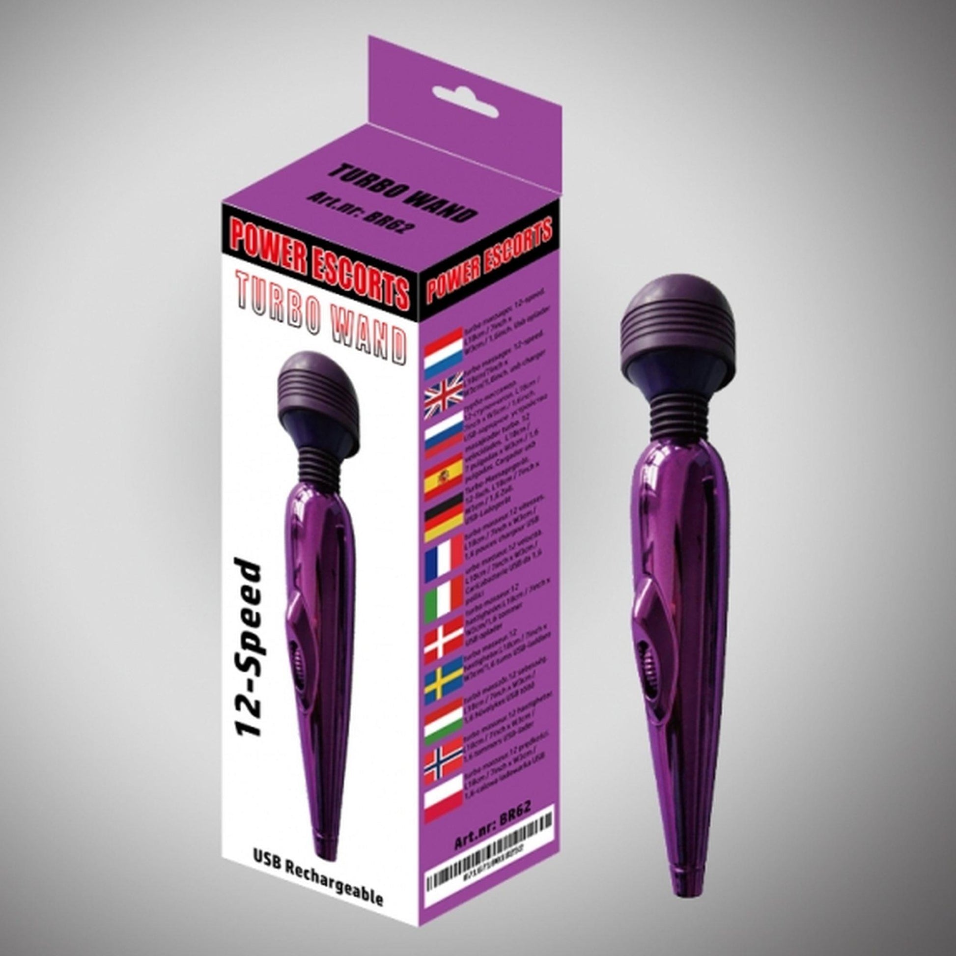 3-Turbo wand purple  wand massager 18 cm 12 speed-3