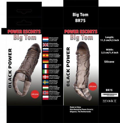 4-Elastyczna przedłużka powiększająca na penisa 11cm-4
