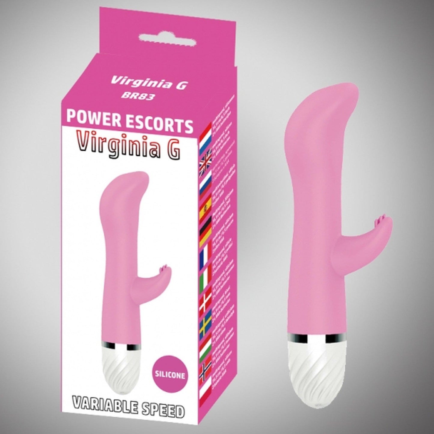 2-Virginia g pink 17 cm silicone vibrating 10 speed-2