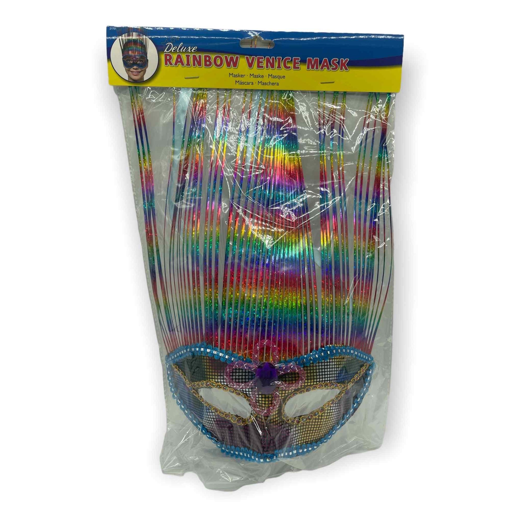 2-Maska-Venetian Mask Rainbow Deluxe-2