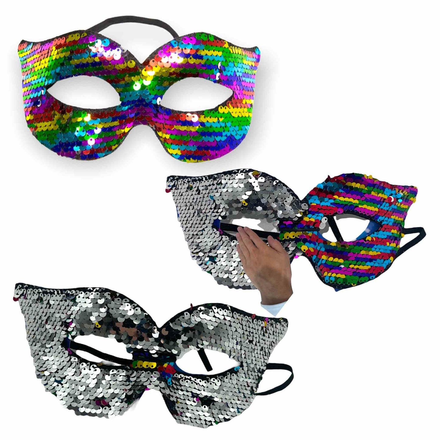 1-Maska-Rainbow Mask Chageable Colours-1