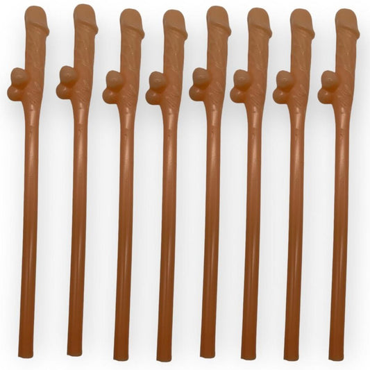 2-Kinky Pleasure - Penis Drinking Straws 10 pcs-2