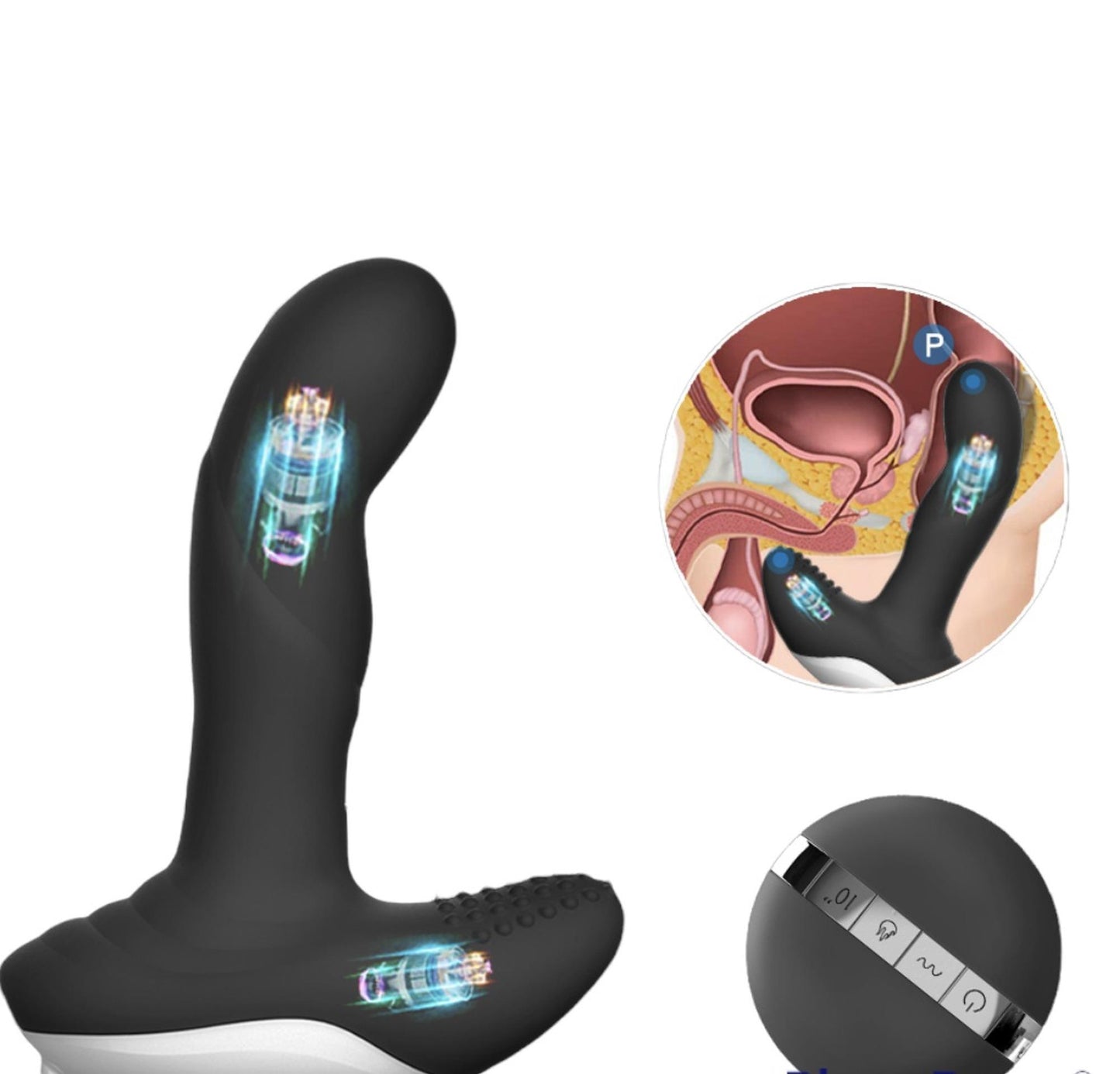 5-Wibrujący masażer stymulator prostaty posuwisty-5