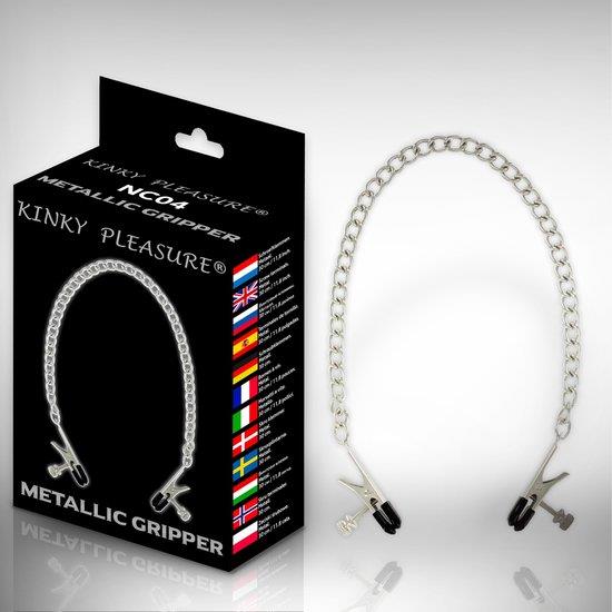 1-Kinky Pleasure - Mettalic Gripper Kinky Clamps-1