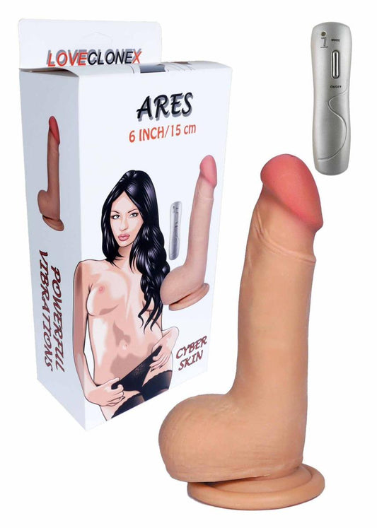 1-Wibrator penis z jądrami na przyssawce pilot 18cm-1
