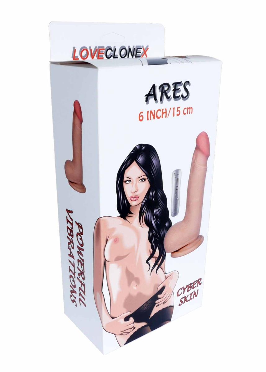 5-Wibrator penis z jądrami na przyssawce pilot 18cm-5