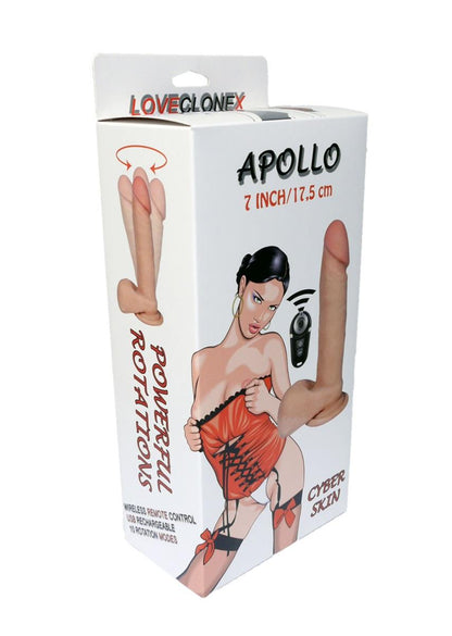 13-Dildo z wibracją rotacją pilot cyberskóra 17cm-13