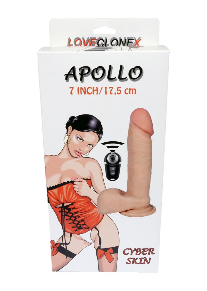 14-Dildo z wibracją rotacją pilot cyberskóra 17cm-14
