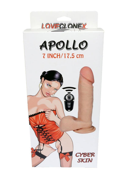 14-Dildo z wibracją rotacją pilot cyberskóra 17cm-14
