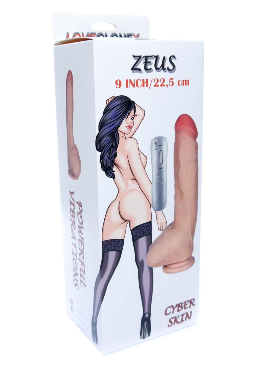 3-Dildo penis z cyberskóry naturalny 7trybów 25cm-3