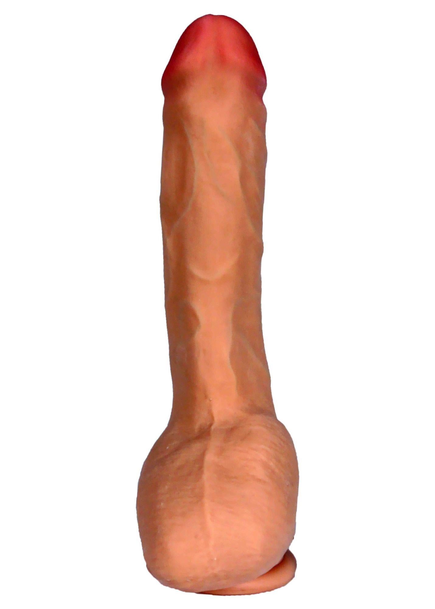 4-Dildo penis z cyberskóry naturalny 7trybów 25cm-4