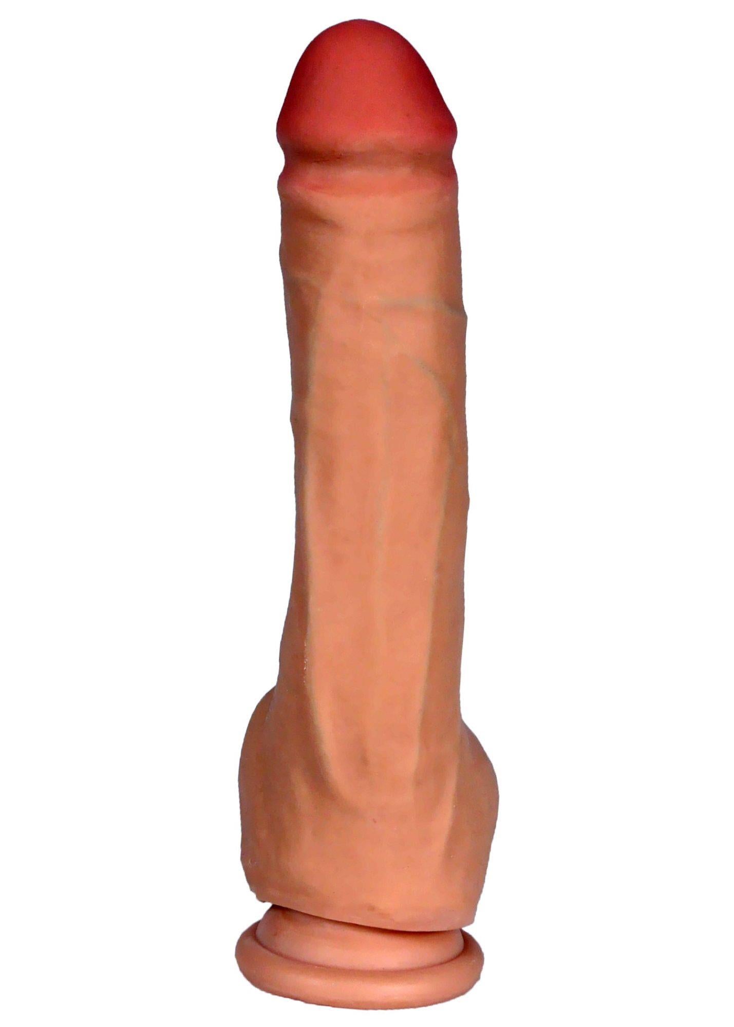 6-Dildo penis z cyberskóry naturalny 7trybów 25cm-6