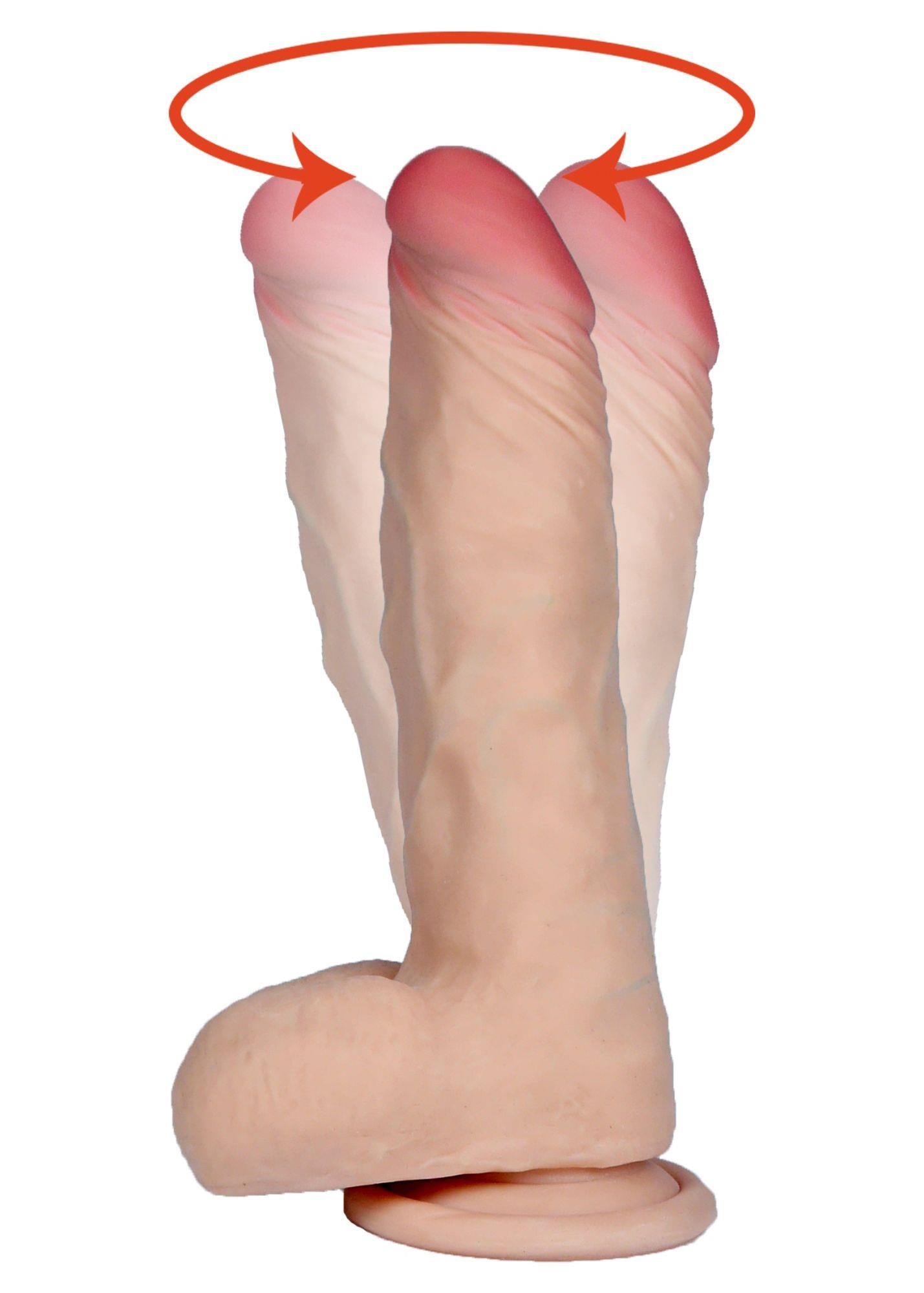 4-Dildo penis realistyczny rotacja 21cm 7trybów-4