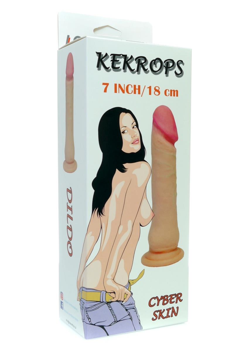 6-Żylasty realistyczny penis z przyssawką dildo 18cm-6