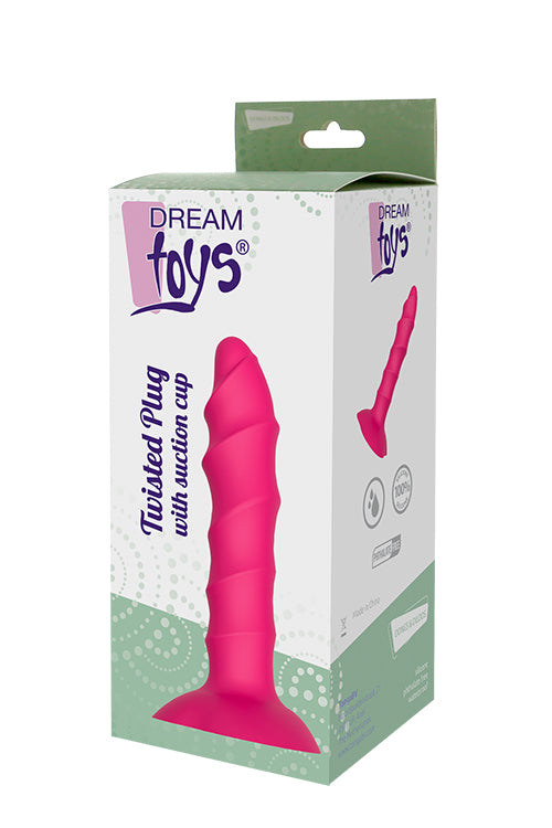 4-Plug-DREAM TOYS TWISTED PLUG WITH SUCTION CUP-4