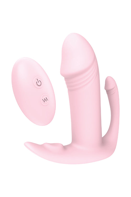 2-Plug/vibr-DREAM TOYS REMOTE TRI-PLEASURER-2
