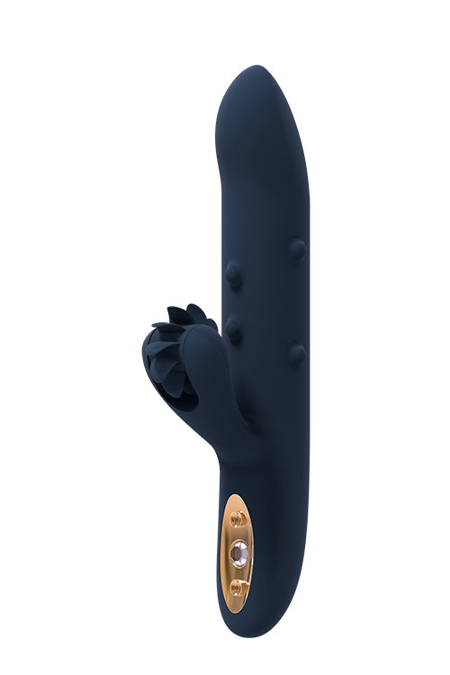 1-Wibrator ze stymulatorem łechtaczki oralnym 23cm-1