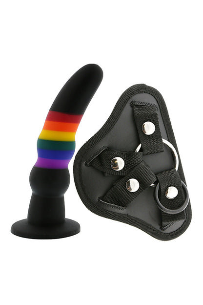 2-Strap-on na szelkach z silikonowym dildo-2