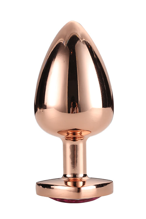 1-GLEAMING LOVE ROSE GOLD PLUG LARGE-1