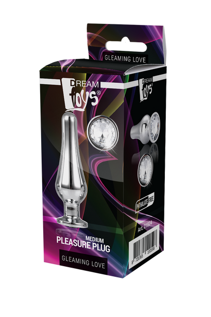 10-GLEAMING LOVE SILVER PLEASURE PLUG M-10