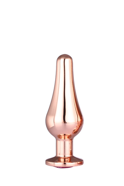 4-GLEAMING LOVE ROSE GOLD PLEASURE PLUG S-4