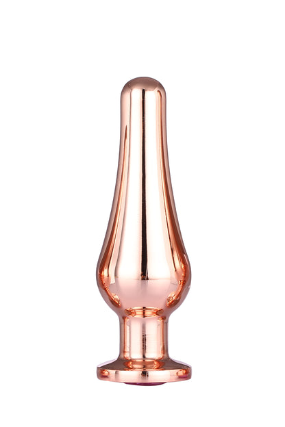4-GLEAMING LOVE ROSE GOLD PLEASURE PLUG M-4