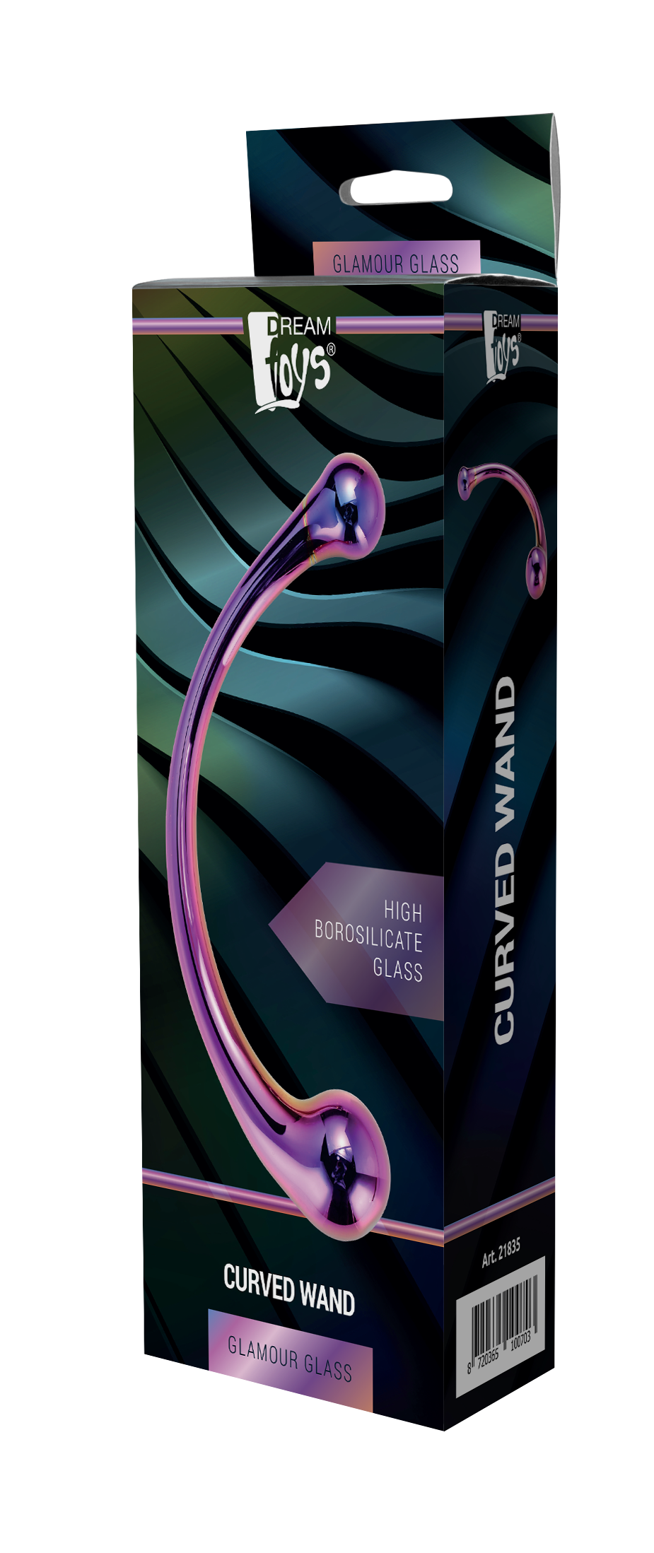 8-GLAMOUR GLASS CURVED WAND-8