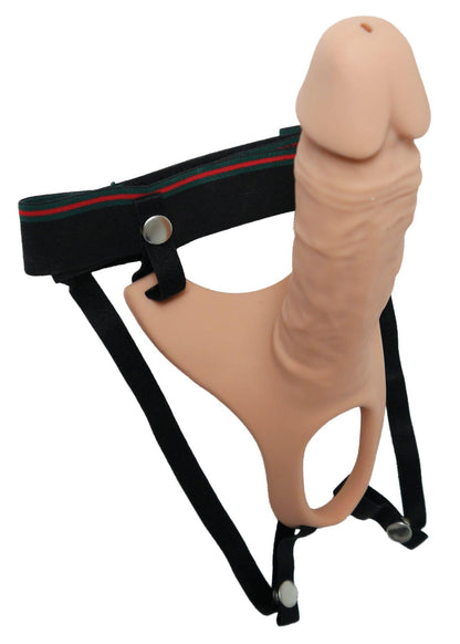1-Proteza strap-on pusta przedłużająca penisa 24cm-1