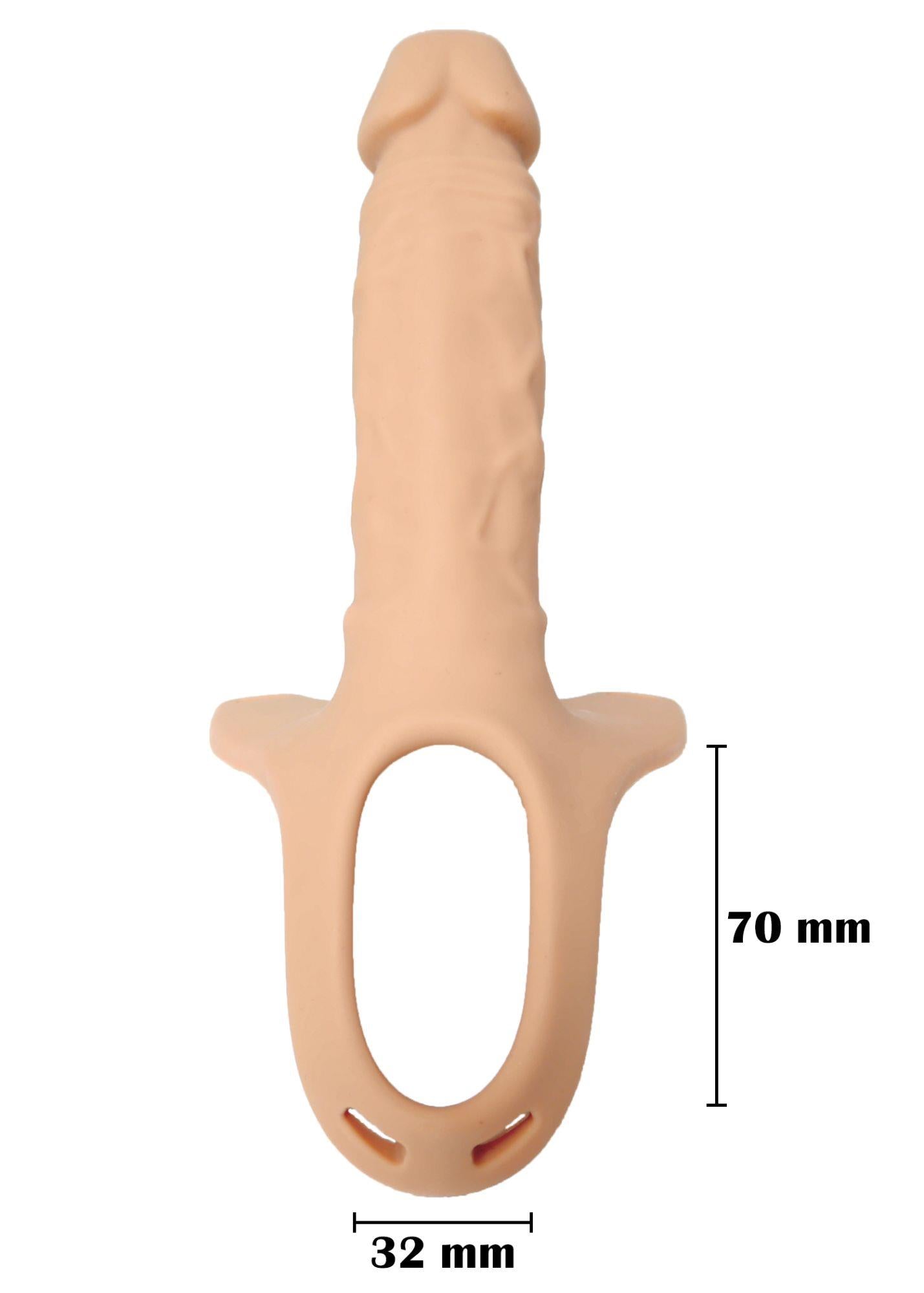 7-Proteza strap-on pusta przedłużająca penisa 24cm-7