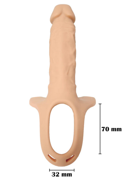 7-Proteza strap-on pusta przedłużająca penisa 24cm-7