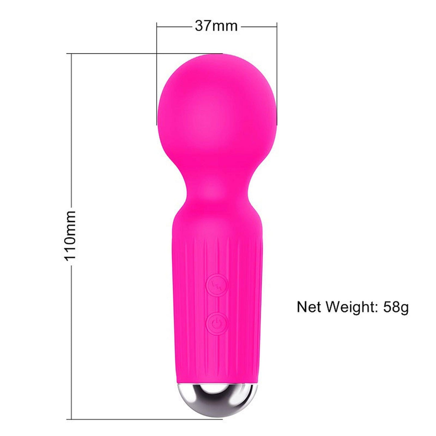 6-Mały mini masażer stymulator łechtaczki 11cm 20try-6