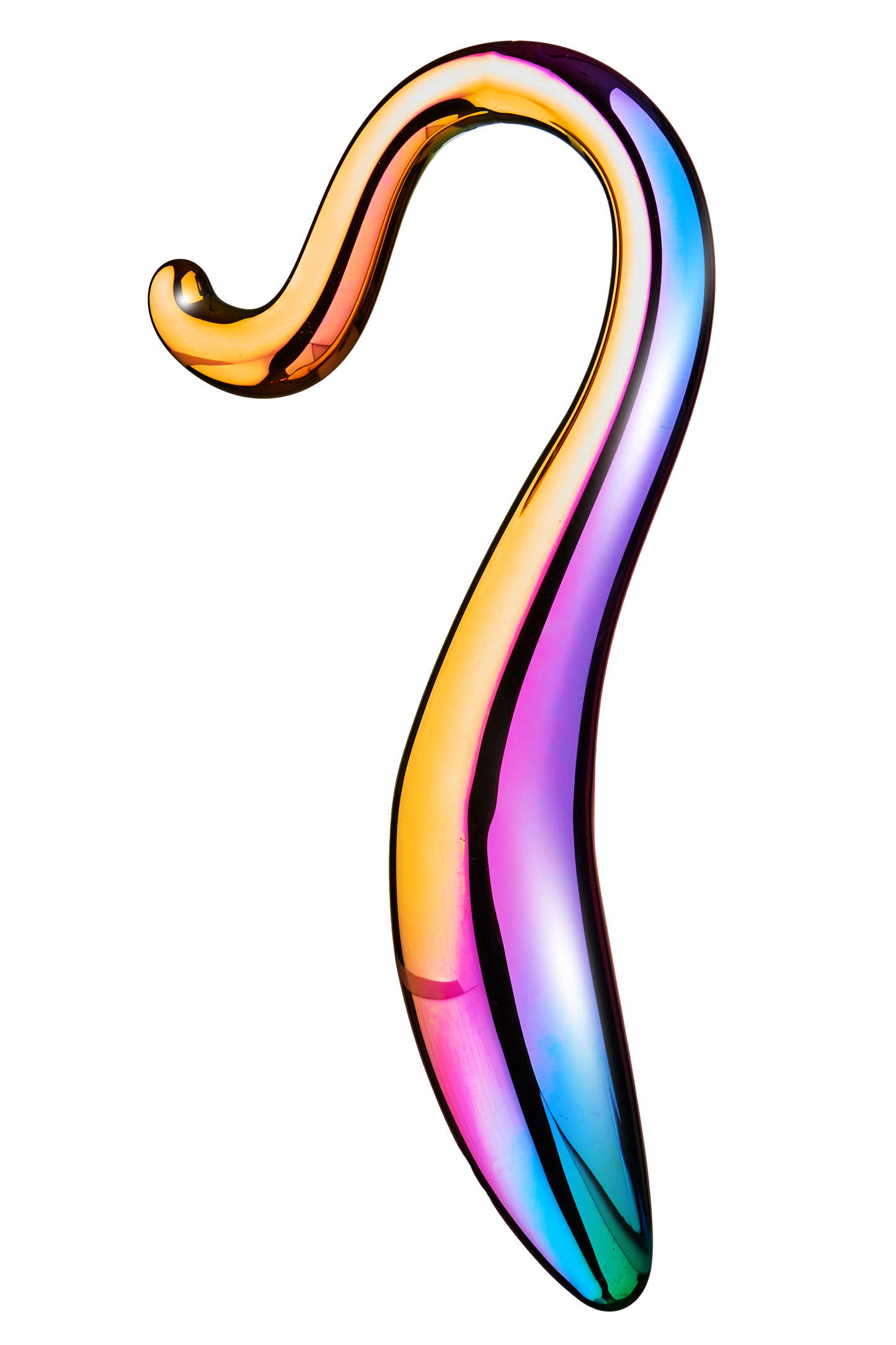 1-Dildo szklane zakręcone eleganckie bezpieczne 18cm-1