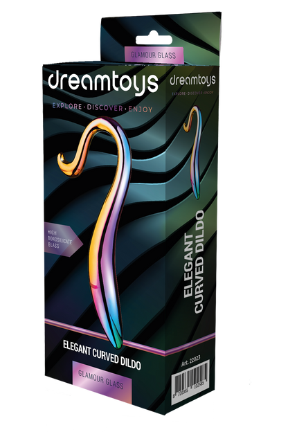 12-Dildo szklane zakręcone eleganckie bezpieczne 18cm-12