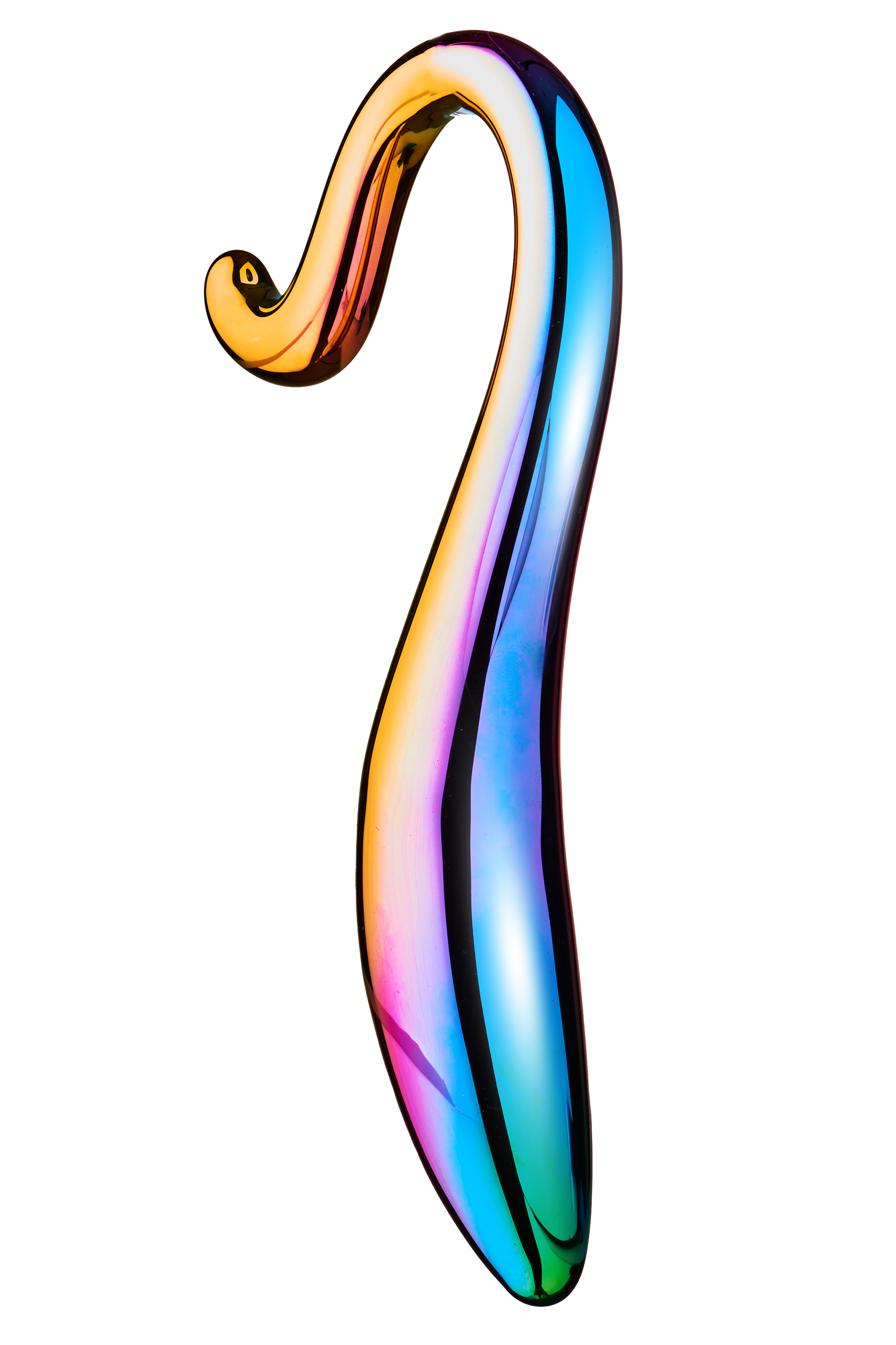 3-Dildo szklane zakręcone eleganckie bezpieczne 18cm-3