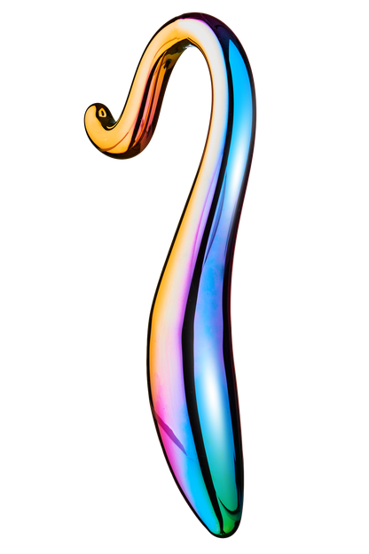 3-Dildo szklane zakręcone eleganckie bezpieczne 18cm-3