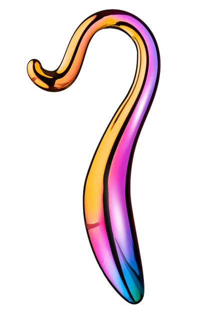 5-Dildo szklane zakręcone eleganckie bezpieczne 18cm-5