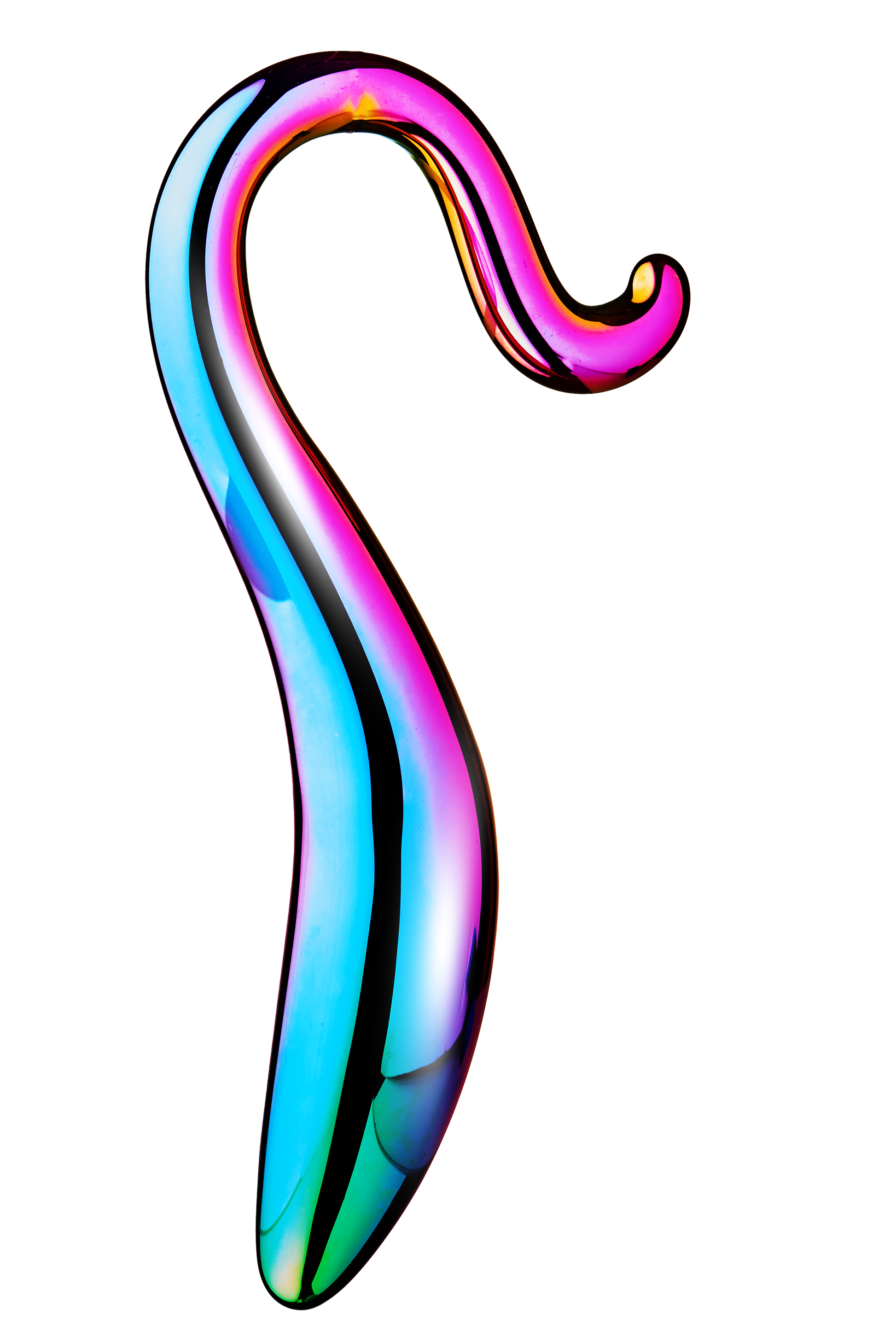 7-Dildo szklane zakręcone eleganckie bezpieczne 18cm-7