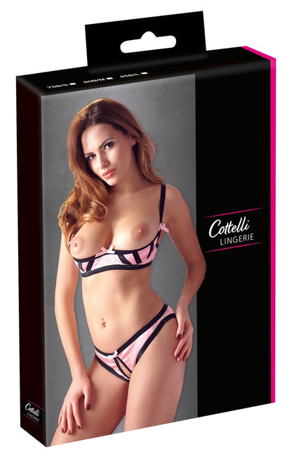 1-Half-cup Bra Set Rose 80B/M-1