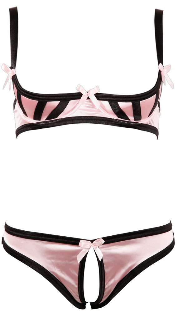 5-Half-cup Bra Set Rose 80B/M-5