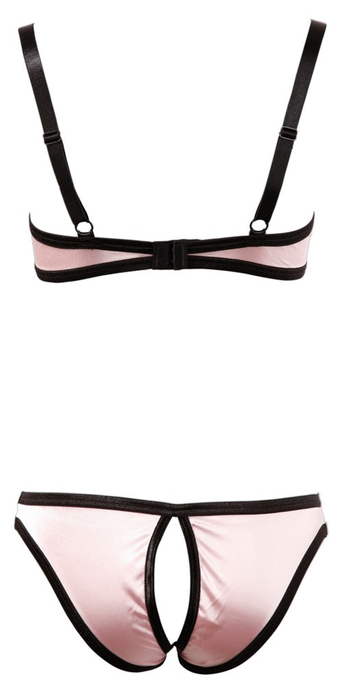 9-Half-cup Bra Set Rose 80B/M-9