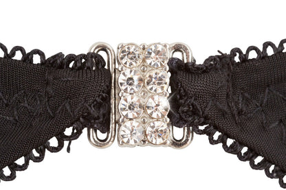 12-Rhinestone Shelf Bra Set 85C/L-12