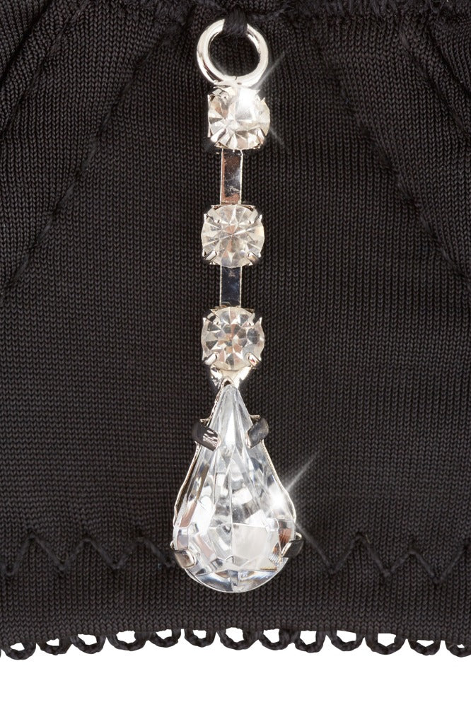 14-Rhinestone Shelf Bra Set 85C/L-14