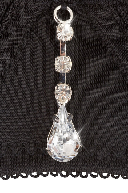 14-Rhinestone Shelf Bra Set 85C/L-14