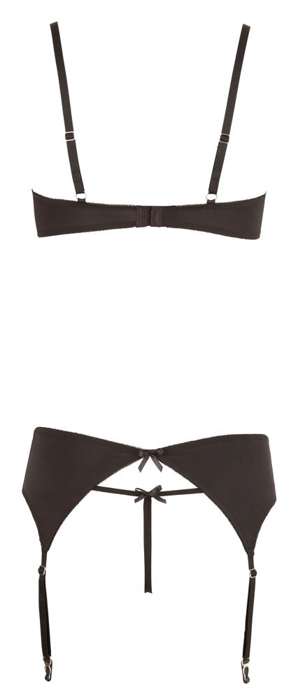 19-Rhinestone Shelf Bra Set 85C/L-19