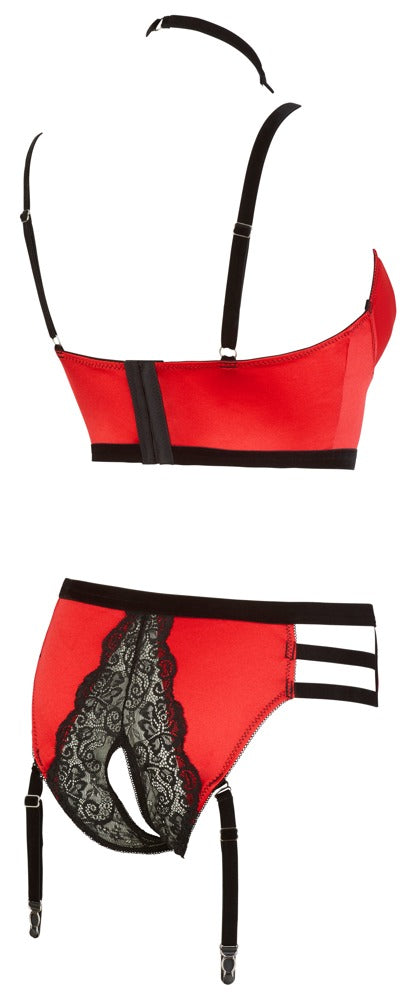 10-Shelf Bra Set red 80B/M-10