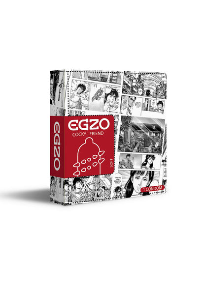 1-Prezerwatywy z fakturą wypustkami egzo dragon lord-1