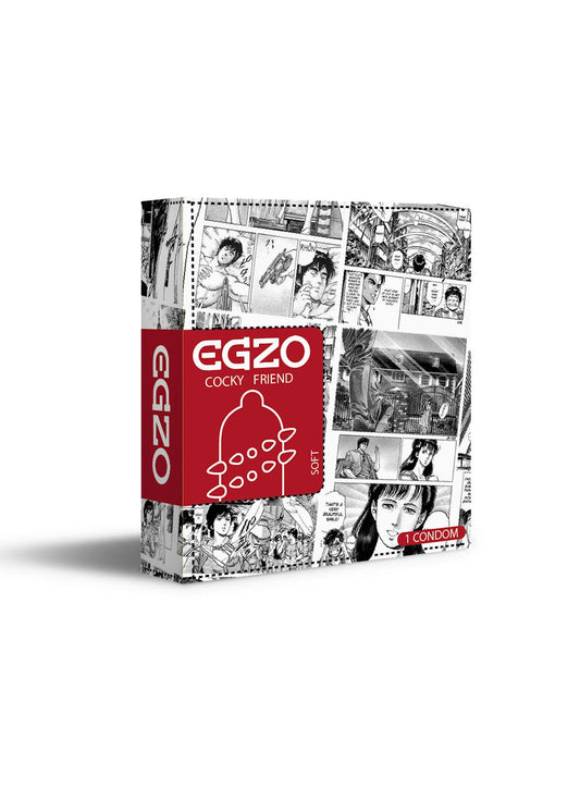1-Prezerwatywy z fakturą wypustkami egzo dragon lord-1