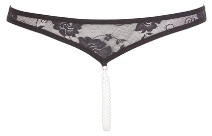 14-Lace String Pearls black XL-14
