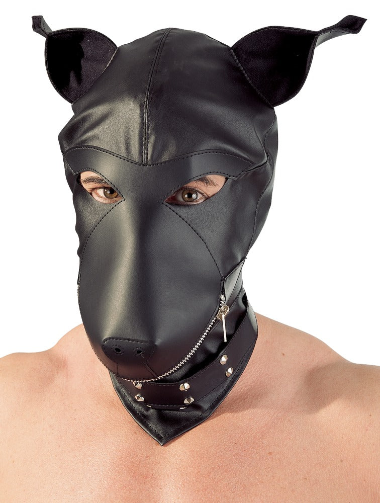 2-Imitation leather dog mask-2