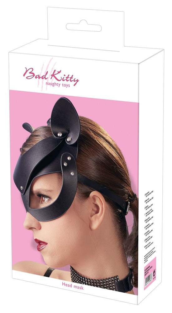14-Bad Kitty Cat Mask Rhinestones-14